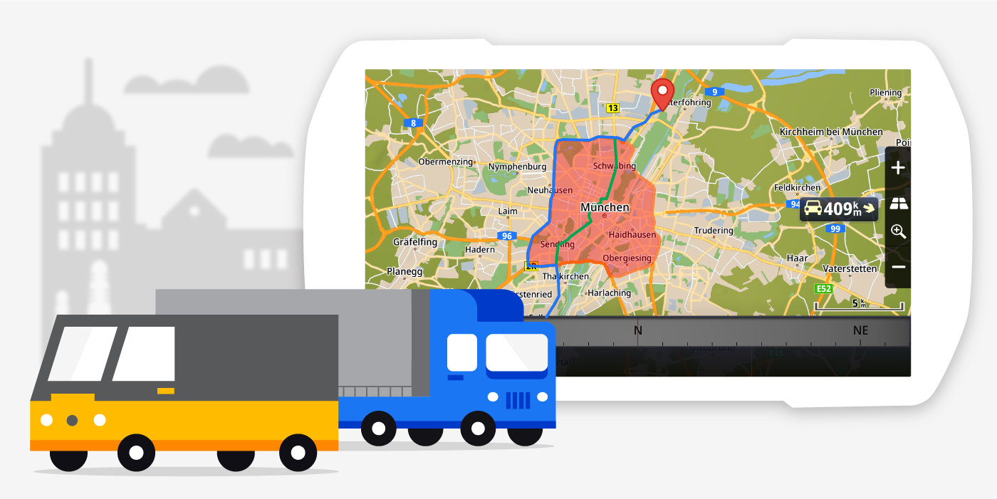 Emission zone routing - Sygic | Bringing life to maps